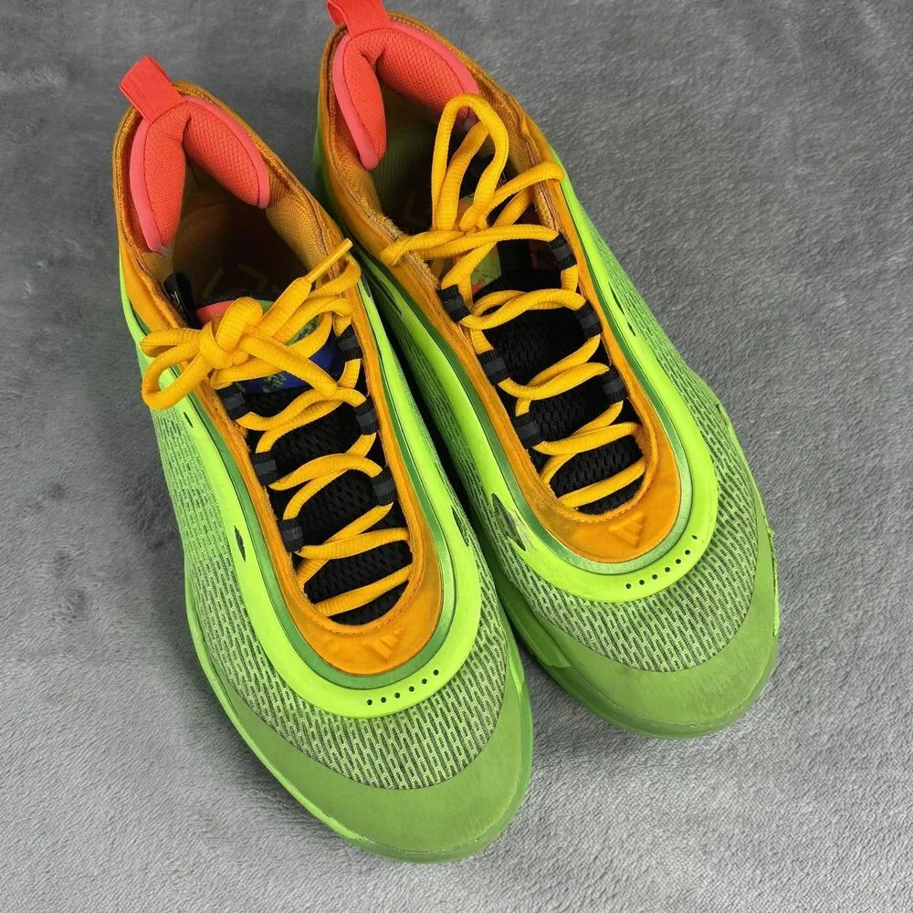 Adidas Lightstrike Pro Shoes Mens Size 9.5 Neon Green Orange DON Basketball‎